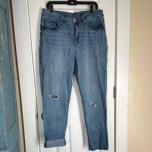 Seven7 Light Blue Boyfriend Jeans